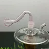 Классический розовый стеклянный горшок с кипячением, водой и табак