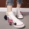 Rustic Country Wedding Shoes Women Handmade Crystals Pearls Sneakers Bridal flat Shoes Canvas plimsoll bridesmaid Sneaker shoes si2228