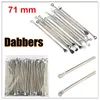 MOQ 10Pcs Wax Dabbers verstuivers Metalen schop gereedschap rvs dabber tool droog kruid dab vax verstuiver