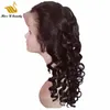 Doğal Renk Gevşek Dalga Saç Peruk Brezilyalı Virgin Humanhair Dantel Ön Peruk Siyah Kadınlar için