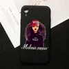 Melanin Poppin Queenデザイナー電話ケースiPhone 11 12 Pro Mini XS MAX XR X 6 6S 7 8プラスアフロブラックガールソフトTPUシリコンカバーケース