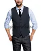 Billiga Royal Blue Tweed Vest Wool Herringbone Groom Vests Men039s Suit Vests Slim Fit Mens Wedding Waistcoat Formella parti Vests 8316626