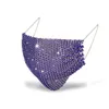 Hot Koop met Diamond Designer Gezichtsmasker Dames Maskers Dames Maskers in de zomer Europa en de Verenigde Staten Decoratieve Masker Trend Rhinestone Maskers