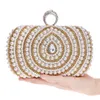 Designer-New Arrival Mulheres Evening Anéis Bags dedo Diamonds Wedding Lady Bolsas de Ombro Cadeia Dia Embreagens Bolsa frisada Evening Bag