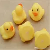 200pcs Cheap whole Baby Bath Water Toy toys Sounds Yellow Rubber Ducks Kids Bathe Children Swiming Beach Gifts4933248