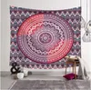 Tapestries Zomer Boheemse Mandala Strand Handdoek Deken Folk-Custom Yoga Mat Ins Elephant Print Sjaal Badhanddoek Decoratie 150 * 130cm LT1392