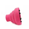 Dryer Diffuser Curly Forming Blower Hood Hairdressing Silicone Scalable Folding External Cover Hair Cares 6 Colors RRA1267 DS