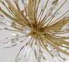 Американский Кристалл кулон Гостиная Спальня дизайнер модель номер ресторан искусство бутон Лилии шаблон кулон светоизлучающий диод MYY