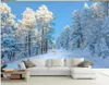 Personnalisé toute taille photo paysages magnifiques fonds d'écran de neige fonds d'écran fond TV peinture décoration murale