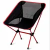 Portátil Camping Beach Chair Lightweight Dobrável Pesca OutdoorCamping Ao Ar Livre Ultra Luz Laranja Vermelho Vermelho Escuro Azul Cadeiras