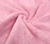 1x Coral fleece covered hook towel 40 * 80cm thickened absorbent quickly double-sided hand towel washing cloth shop retail wholesale