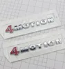 ABS 4 Motion 4Motion Röd Chrome Car Bak Emblem Dekal för Passat Touareg Golf Polo Tiguan Jetta Car Boot Trunk Badge Sticker