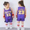 Het Popular American Basketball Super Star Custom Basketball Jerseys Outdoor Sports Clothing for Big Children
