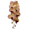 زهور أوركيد الفراشة الاصطناعية اللاتكس 9 رؤساء لمسة حقيقية جيدة الجودة phalaenopsis Orchid 40 "للديكور الأزهار المنزل 21 ألوان