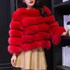 ふわふわのフェイクの毛皮のコートジャケットの女性の短い厚い暖かい毛皮の毛皮の上着冬秋のオーバーコートプラスサイズ3xl