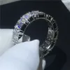 Choucong Unieke Belofte Vinger Ring 925 Sterling Zilveren Diamanten Verlovingsband Ringen Voor Vrouwen Mannen Bruiloft Sieraden
