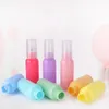Portabel 50 ml parfymflaskor Plastisk lätt att bära förpackningsbehållare färgglada makronfärger Sprayflaska Creative 0 65ZH BB1517814