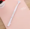 Creatieve briefpapier schattige high-legged kat neutrale pen leren briefpapier cartoon pen kwaliteit handtekening pen 100pcs / lot WL181