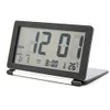 Display LCD Desk Silent Digital Pieghevole Temperatura Sveglia Sveglia Flip Travel Electronic Home Office Mini calendario