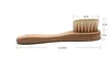 Brosse nettoyante pour le visage pour exfoliation du visage Poils naturels nettoyant les brosses pour le visage pour le brossage à sec avec manche en bois F3200938