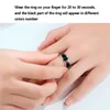 Mode Intelligent Sensing Temperatur Ring Lovers Ring Titanium Steel Tillbehör