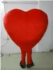 2019 nova fábrica Red Heart of Adult Mascot Costume Adult Tamanho Máscara Mascot coração frete grátis