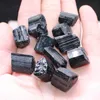 Healing Raw Natural Crystal Black Tourmaline Stone Pendant Raw irregular Crystal Stone Necklace205O