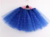 Dziewczyny Tutu Spódnice Dzieci Ubrania Star Glitter Balet Fancy Pettiskirt Cekiny Scena Dancewear Kostium Lato Tulle Księżniczka Mini Dress Czyq5803