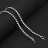 Uwin 3mm 4mm 5mm Round Cut Iced Out Cubic Zirconia Tennis Link Chain Hiphop Top Quality CZ Box Clasp Necklace Women Men Jewelry CJ191116