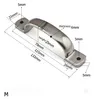 Tvådelat rostfritt stål Bågdörrhandtag Industriell skåp Tung utrustning Knob Chassis Skåp Toolbox Pull Hårdvara