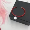 Braccialetto di corda rossa intrecciata a mano in stile cinese nuovo braccialetto di buona fortuna braccialetto femminile di temperamento femminile di personalità semplice braccialetto regalo gioielli