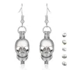 Wholesale-Pearl Skull Cages Locket Earrings & Necklace Freshwater Pearls Oyster Pendant(Excluding Pearl Canned)Halloween Christmas Jewelry