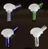 Nouveaux bouchons de carburateur colorés en verre avec trou pour Quartz à dessus plat, Banger thermique, clou en verre, tuyau d'eau, plates-formes pétrolières, plate-forme Dab