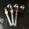 Bone color long curved pot Wholesale Glass Bongs Accessories, Water Pipe Smoking, Free Shipping