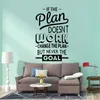 Werkt geen grotere motivatiecitaten, werk harde zinnen vinylwandsticker