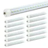 Stock In US + 72W 8ft t8 led tubes single pin FA8 8 feet led light tubes Double Rows LED Fluorescent Tube