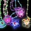Acrylic LED Necklace Light Up Necklace Toys Children Kids Novelty Flashing Halloween Club Pub Birthday Halloween Party kids toys A221
