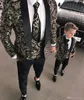 Boy039s 3 adet plaj düğün smokin için çocuk zirvesi zirveye çıkmış formal balo takım elbise jacketpantsvest küçük erkekler resmi wear4077215