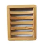 boîtes à plaques porte-savon de stockage support de plateau porte-savon en bois naturel récipient pour bain douche salle de bains en forme de plaque