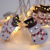 クリスマスシリーズ休暇10 LED文字列ライトバッテリーボックスベル鹿灯装飾用品