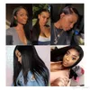Full Lace Human Hair Wigs With Baby Hair Straight Peruvian Remy Pre Plucked Braided Glueless Full Lace Wig For Women4777716