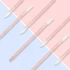 50pcs Shiny Disposable Makeup Brushes Lip Brush Lipstick Lip Glossy Wands Applicator Eyeshadow Graft Eyelash Cosmetic Tool