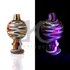 US Color UV Glass Bubble Carb Cap 26mmOD For 10mm 14mm 18mm Beveled Edge Quartz Nails Water Bongs Oil Rig Pipes