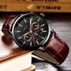 LIGE New Mens Watches Top Brand Luxury Military Sport Watch Men Leather Waterproof Clock Quartz Wristwatch Relogio Masculino+Box CJ191217