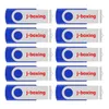 Bulk 10pcs 4 GB USB -Flash -Laufwerk Schwenkstempel Pendrives 4 GB Falten USB 2.0 Speicherstiftspeicher für Computer Laptop MacBook Tablet Multicoloror