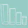 4PCS Floor Vases Flowers Vase Column Stand Metal Pillar Road Lead Wedding Centerpieces Rack Event Party Christmas Decoration