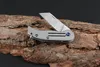 Promotion Mini Small Keychain Folding Knife D2 Satin Blade TC4 Titanium Alloy Handle EDC Pocket Knives