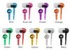 Rits Stereo 3.5mm Jack Bass metal Oordopjes headset in ear Metaal met Microfoon en Volume Oordopjes Rits voor smartphone Samsung s5 MP3