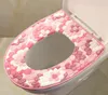 three kinds corduroy waterproof toilet seat cushion rose silk toilet cushion cover wholesale flannel rainbow strip Magic stick toilet seat