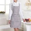 Su geçirmez pişirme önlük baskısı prenses önlük elbise kalın kadın pamuk önlüğü ile cep bayanlar pinafore ev malzemeleri4373044